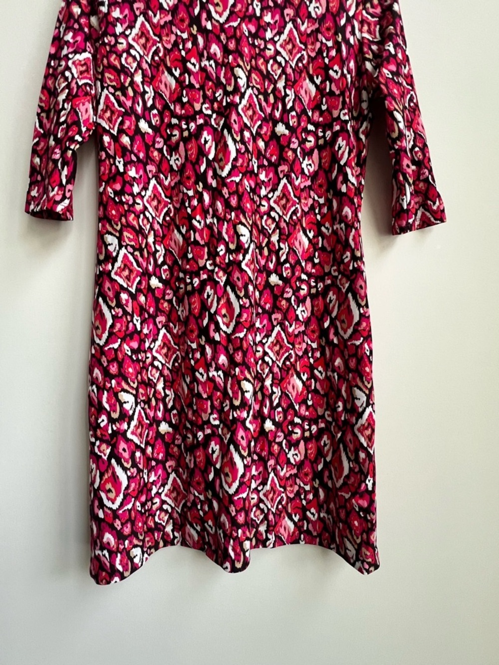 Jude Connally Sloane Pink Ikat Collared Shirt Dress Small Button Down Jude Cloth - Picture 12 of 12